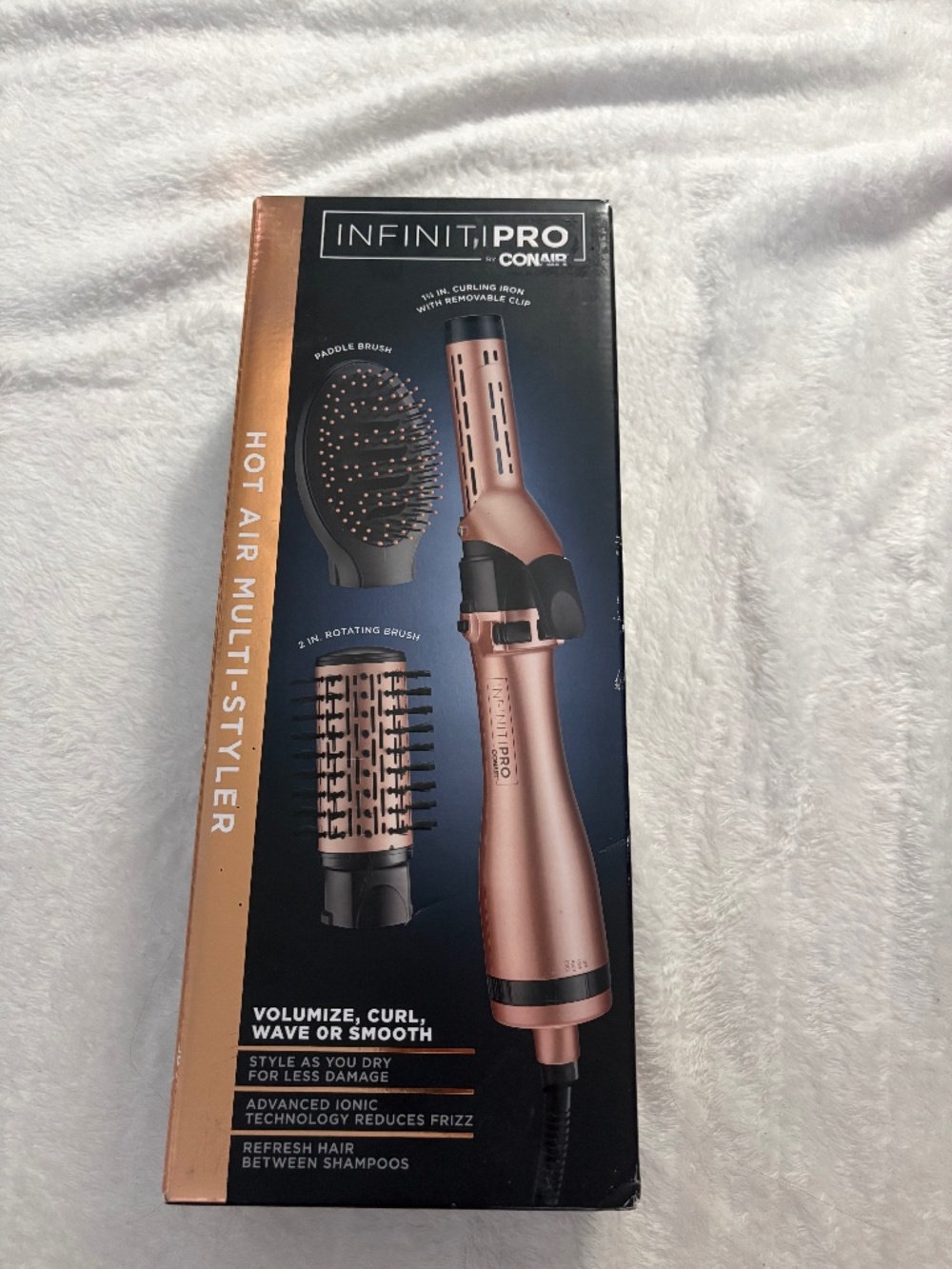 NWT Conair Infiniti Pro Hot Air Multistyler Brush/Rotating Brush/Curler